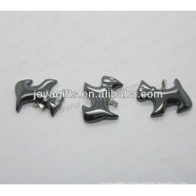 01P1006S/ DOG shape pendant/dog charm/dog fitting/dog shape accessory with silver finding